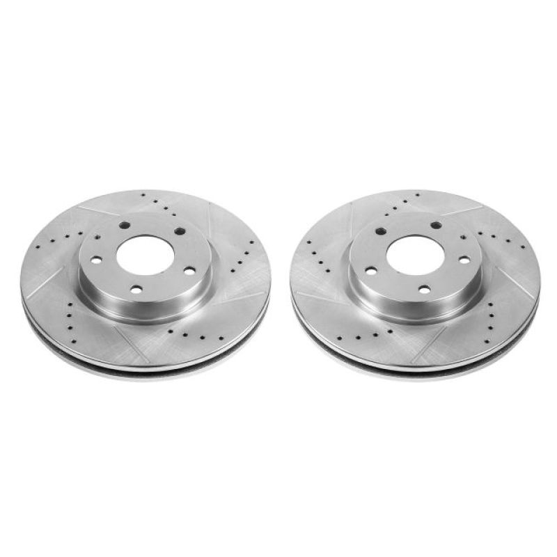 Power Stop 14-18 Mazda 6 Front Evolution Drilled & Slotted Rotors - Pair PowerStop