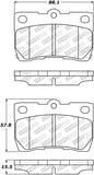 StopTech Street Disc Rear Brake Pads - 305.11130