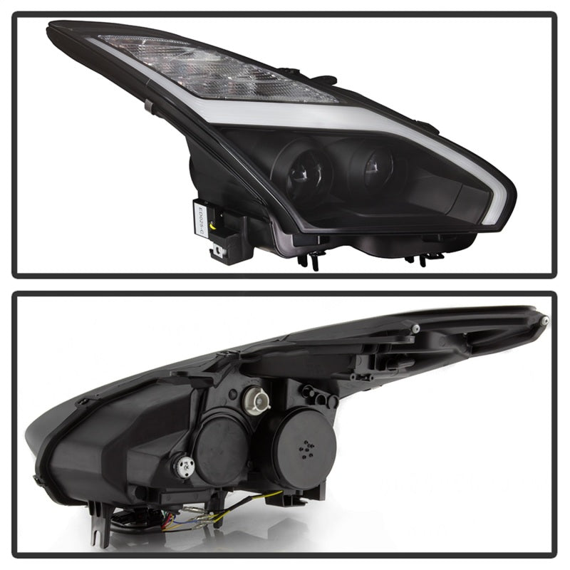 Spyder Nissan GTR R35 09-14 - Projector Headlights - DRL LED - Black SPYDER