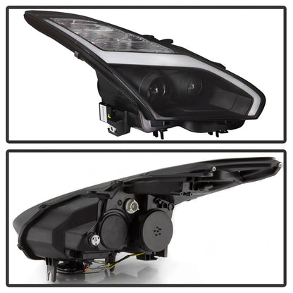 Spyder Nissan GTR R35 09-14 - Projector Headlights - DRL LED - Black SPYDER