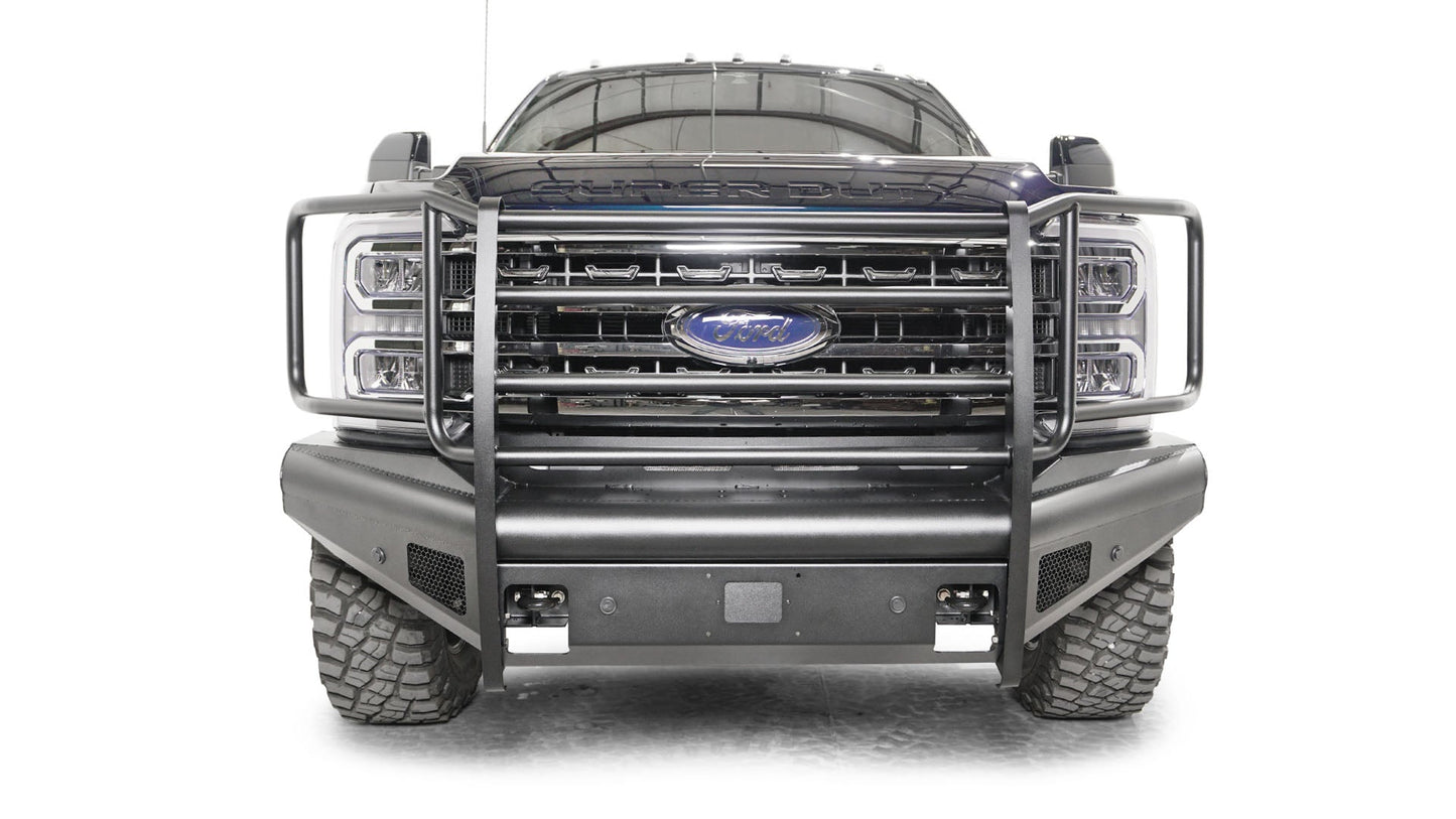 Fab Fours FS23-Q5960-1 Elite Front Bumper w/ Full Grille Guard for 2023–2025 Ford Super Duty Fab Fours