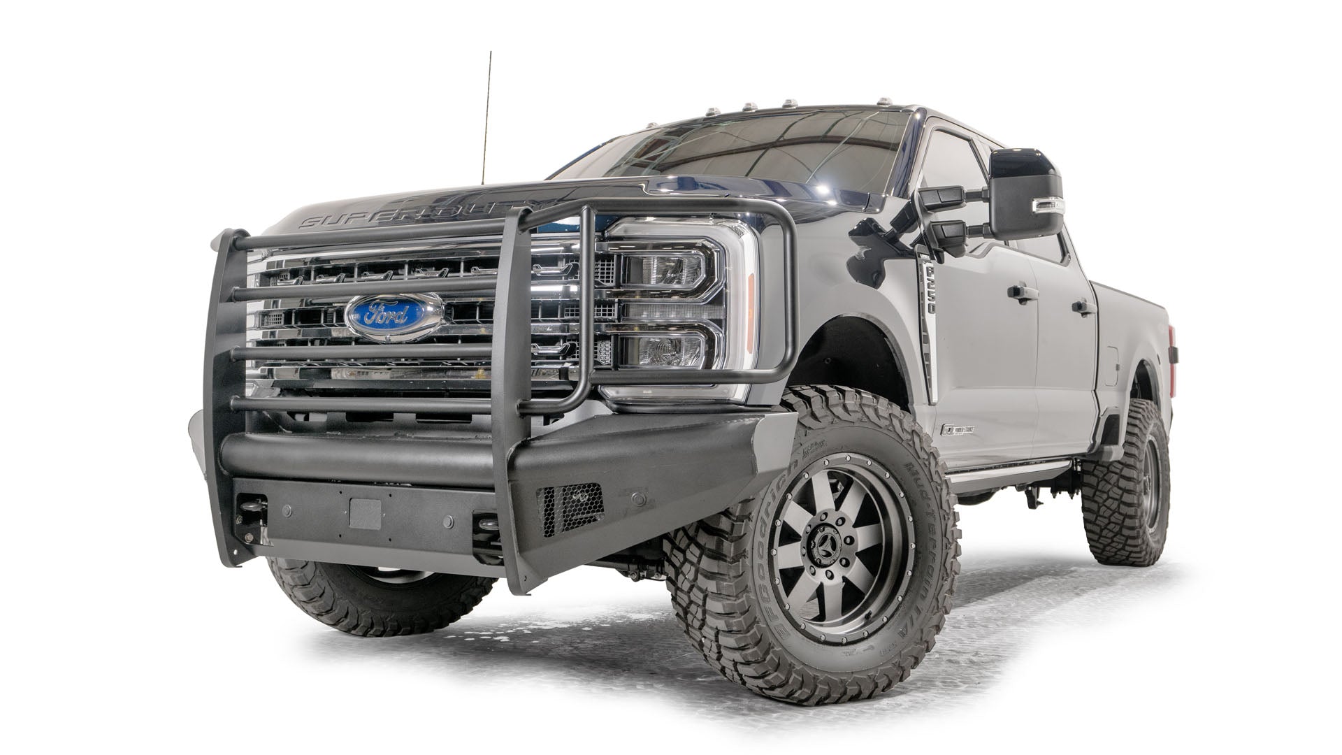 Fab Fours FS23-Q5960-1 Elite Front Bumper w/ Full Grille Guard for 2023–2025 Ford Super Duty Fab Fours
