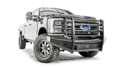 Fab Fours FS23-Q5960-1 Elite Front Bumper w/ Full Grille Guard for 2023–2025 Ford Super Duty Fab Fours