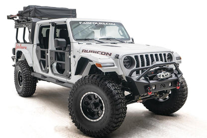 Fab Fours JL18-B4752-1 Stubby Front Bumper w/ Pre-Runner Guard for 2018–2025 Jeep Wrangler JL & 2020–2025 Gladiator JT Fab Fours