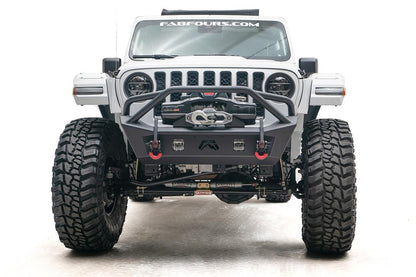 Fab Fours JL18-B4752-1 Stubby Front Bumper w/ Pre-Runner Guard for 2018–2025 Jeep Wrangler JL & 2020–2025 Gladiator JT Fab Fours