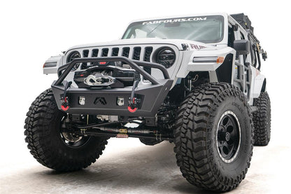 Fab Fours JL18-B4752-1 Stubby Front Bumper w/ Pre-Runner Guard for 2018–2025 Jeep Wrangler JL & 2020–2025 Gladiator JT Fab Fours