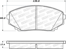 Load image into Gallery viewer, StopTech Premium Ceramic Brake Pads - 308.12580