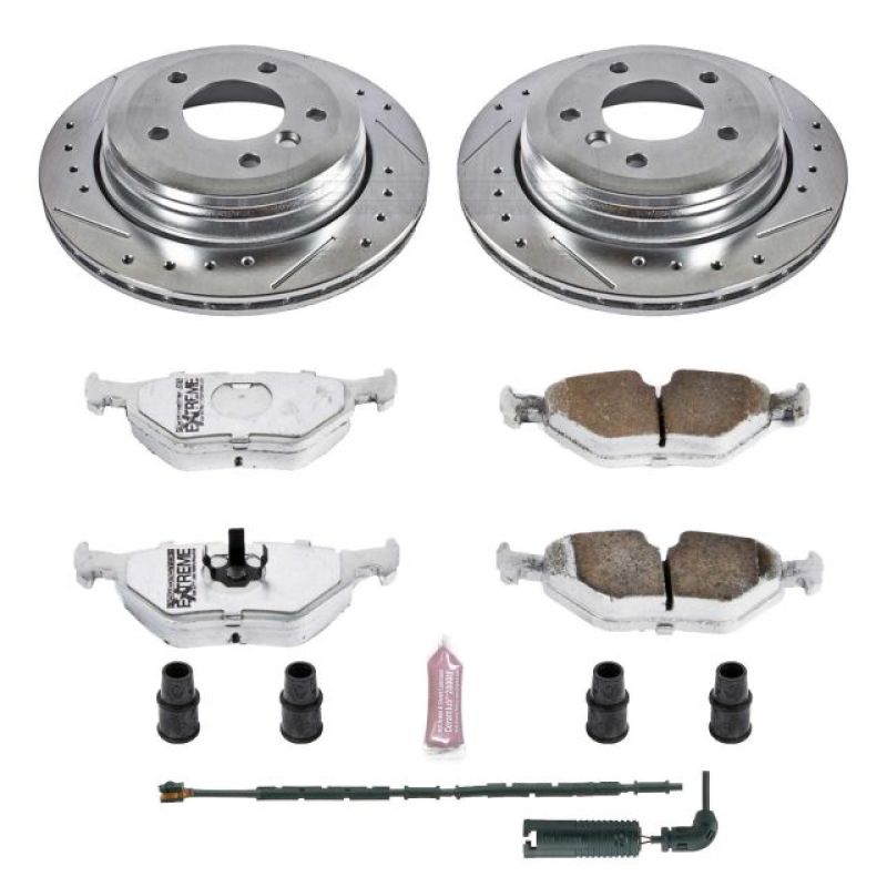 Power Stop 01-05 BMW 325xi Rear Z26 Street Warrior Brake Kit PowerStop