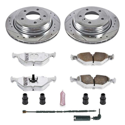Power Stop 01-05 BMW 325xi Rear Z26 Street Warrior Brake Kit PowerStop