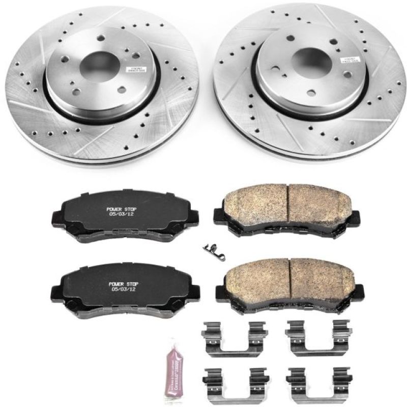 Power Stop 10-13 Suzuki Kizashi Front Z23 Evolution Sport Brake Kit PowerStop