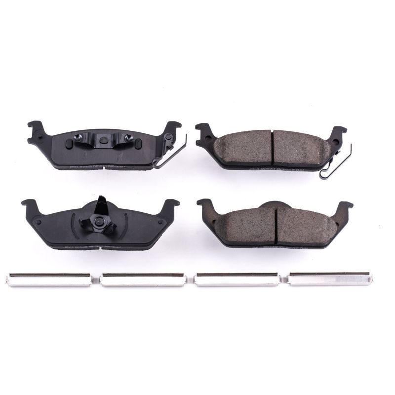 Power Stop 04-11 Ford F-150 Rear Z17 Evolution Ceramic Brake Pads w/Hardware PowerStop