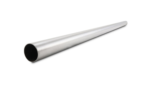 Vibrant 3in OD 304 Stainless Steel Brushed Straight Tubing Vibrant