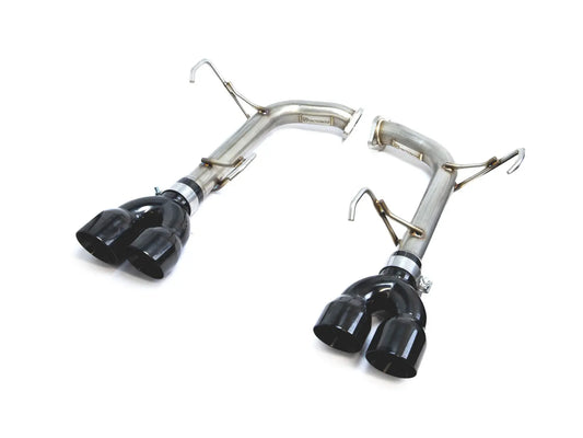 FactionFab axle back exhaust with black chrome quad tips for 2022-2026 Subaru WRX FFA1.10255.3