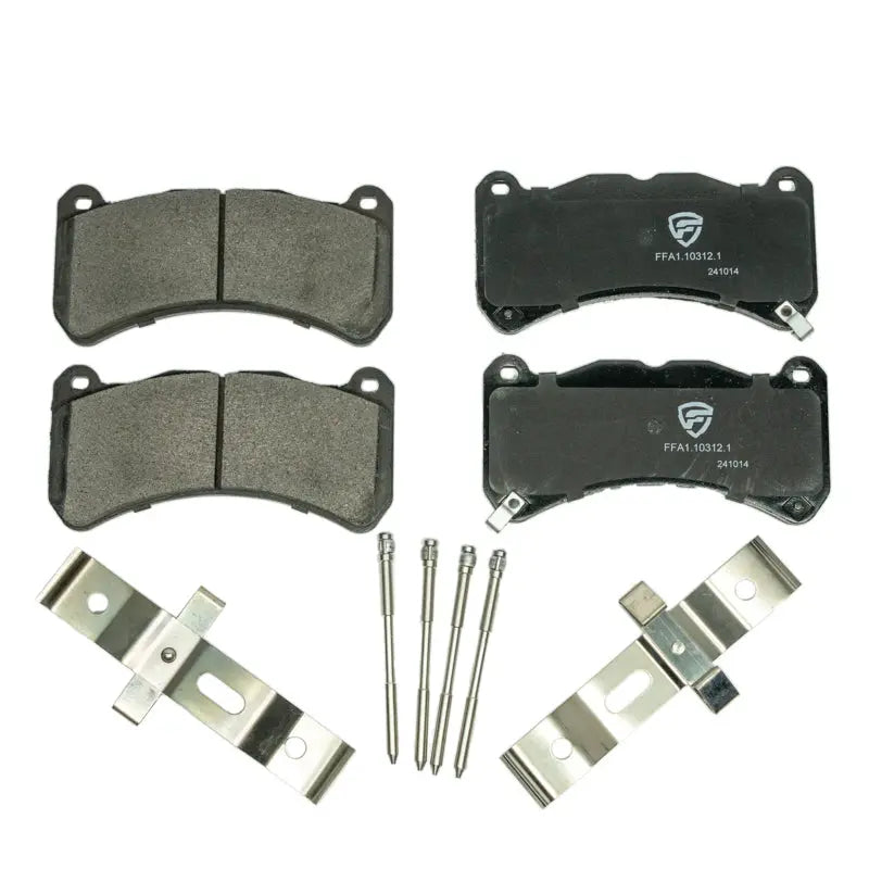 FactionFab V2 front brake pads for 2018-2021 Subaru STI and 2024+ WRX TS TR FFA1.10312.1