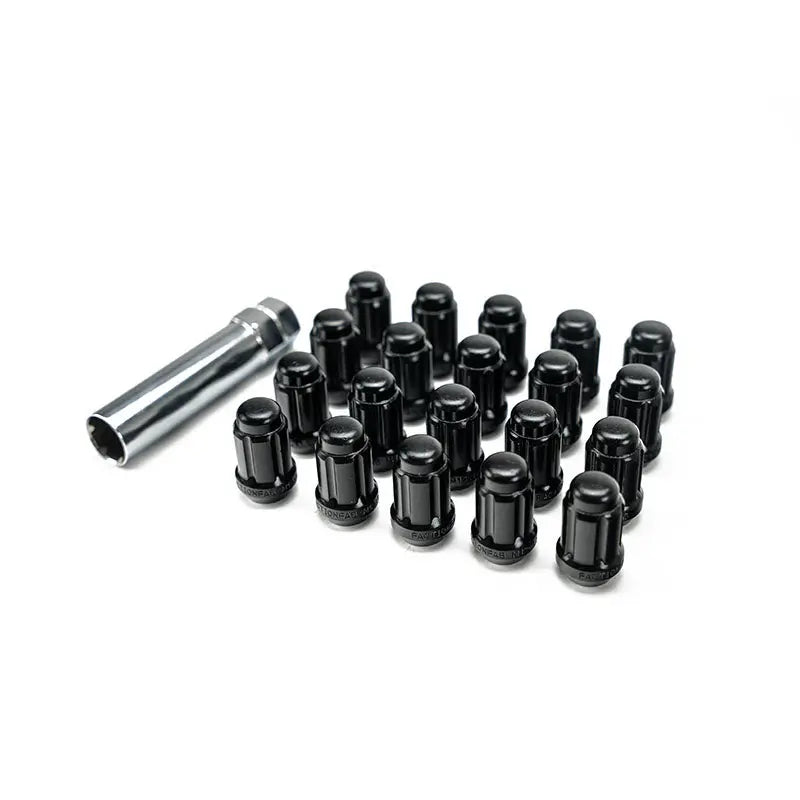FactionFab black M12x1.5 spline drive lug nuts FFA1.10243.4