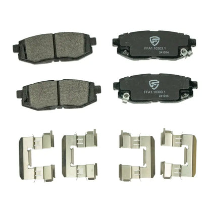 FactionFab V2 rear brake pads for 2022+ Subaru WRX 6MT BRZ Toyota 86 and GR86 FFA1.10303.1