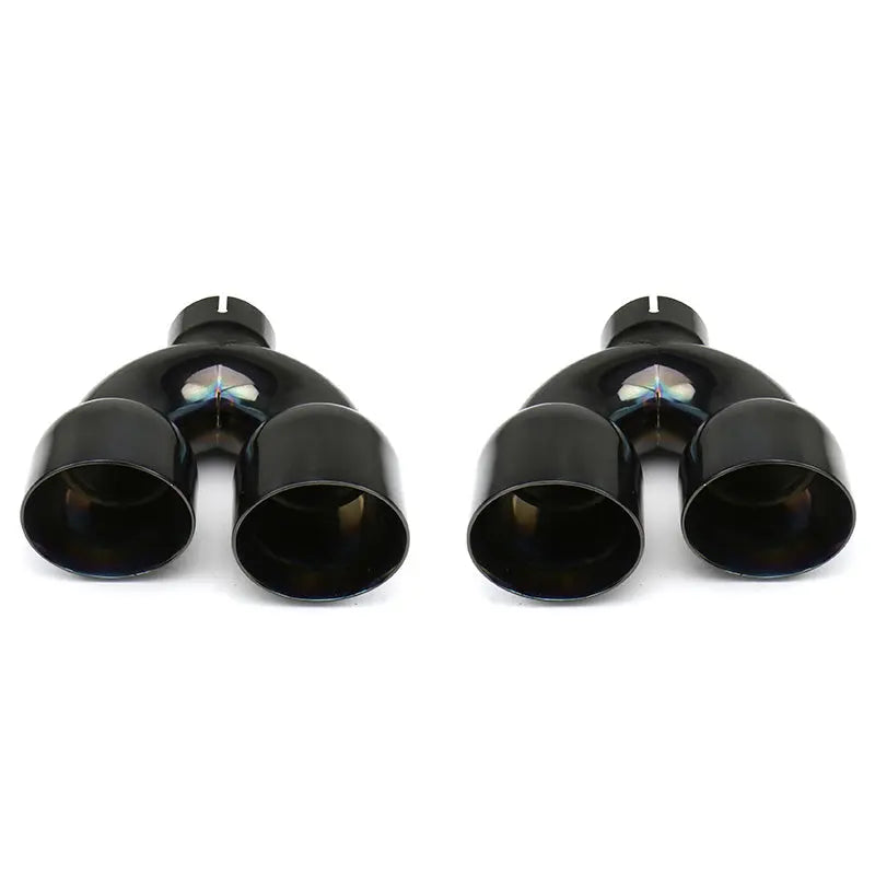 FactionFab replacement axle back black 3.5 inch exhaust tips pair FFA2.10111.3.1