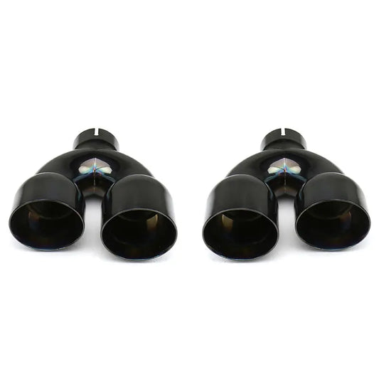 FactionFab replacement axle back black 3.5 inch exhaust tips pair FFA2.10111.3.1