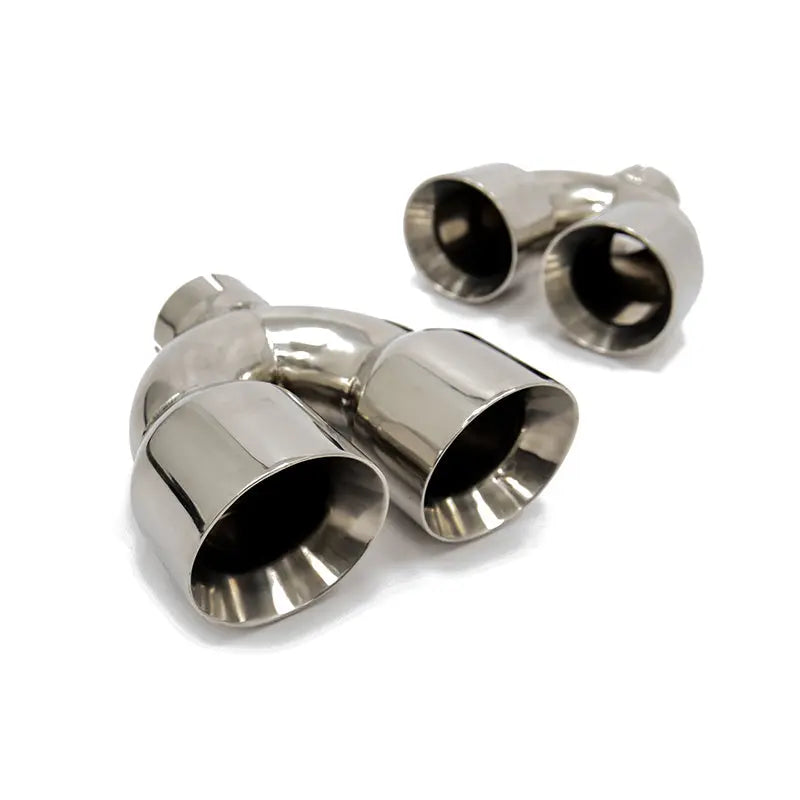FactionFab replacement axle back polished 3.5 inch exhaust tips pair FFA2.10111.1.1