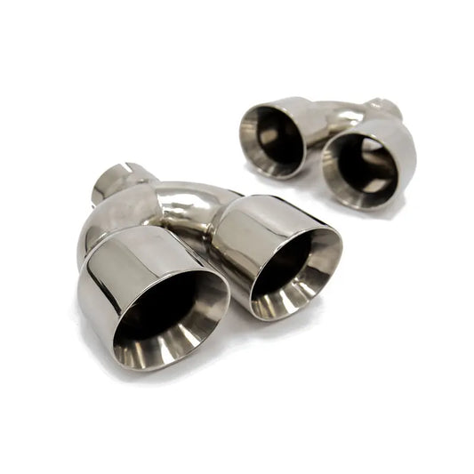 FactionFab replacement axle back polished 3.5 inch exhaust tips pair FFA2.10111.1.1
