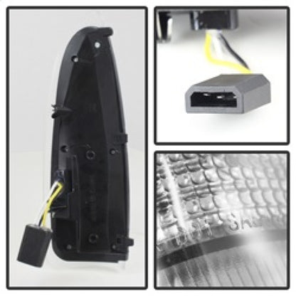 xTune Ford Superduty F250-F650 03-07 Amber LED Mirror Signal Lens - Clear ACC-LED-FDSD99-MR-C SPYDER