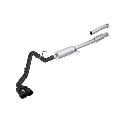MBRP S5277BLK ARMOR BLK 3-inch cat-back exhaust for 2021-2026 Ford F-150 with dual black 4.5-inch tips