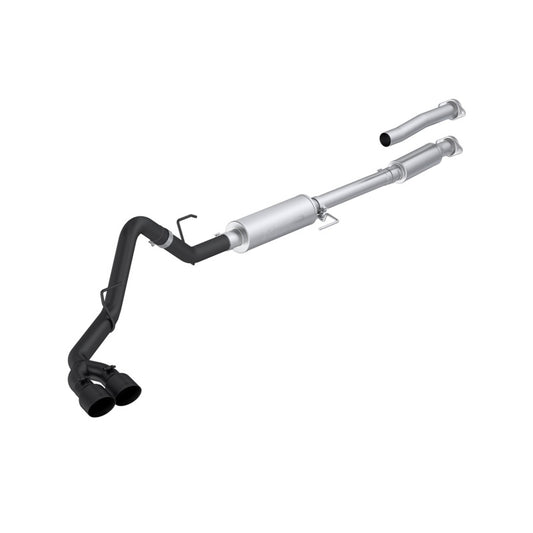 MBRP S5277BLK ARMOR BLK 3-inch cat-back exhaust for 2021-2026 Ford F-150 with dual black 4.5-inch tips