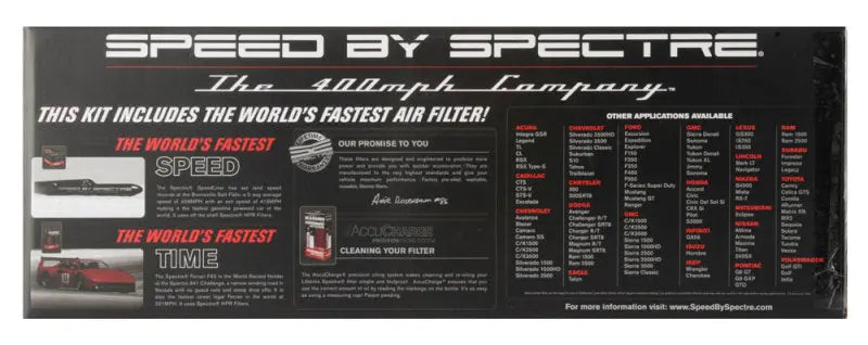 Spectre 94-01 Dodge RAM 1500/2500 V8-5.2/5.9L F/I Air Intake Kit - Polished w/Red Filter Spectre