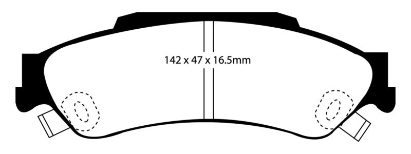 EBC GreenStuff Rear Brake Pads - DP61602 EBC