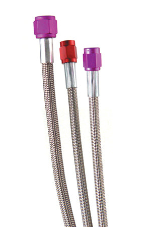 FAST -4AN 24 in Stainless Steel Hose - NS6668