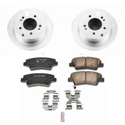Power Stop 10-13 Kia Soul Rear Z17 Evolution Geomet Coated Brake Kit PowerStop