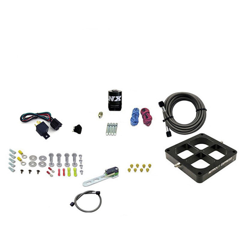 Nitrous Express Dry, Single Entry Billet Crossbar Plate System, 100-500 HP (4500 Flange) - 66147-00
