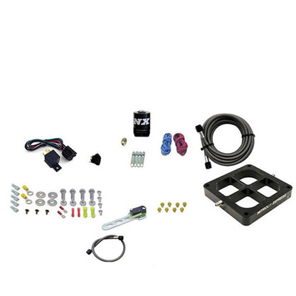 Nitrous Express Dry, Single Entry Billet Crossbar Plate System, 100-500 HP (4500 Flange) - 66147-00