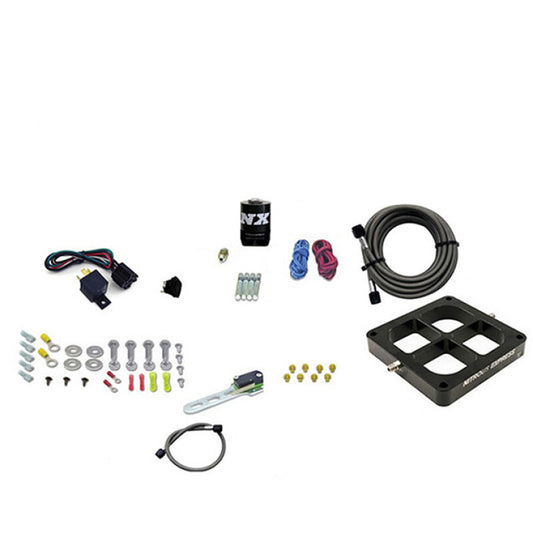 Nitrous Express Dry, Single Entry Billet Crossbar Plate System, 100-500 HP (4500 Flange) - 66147-00