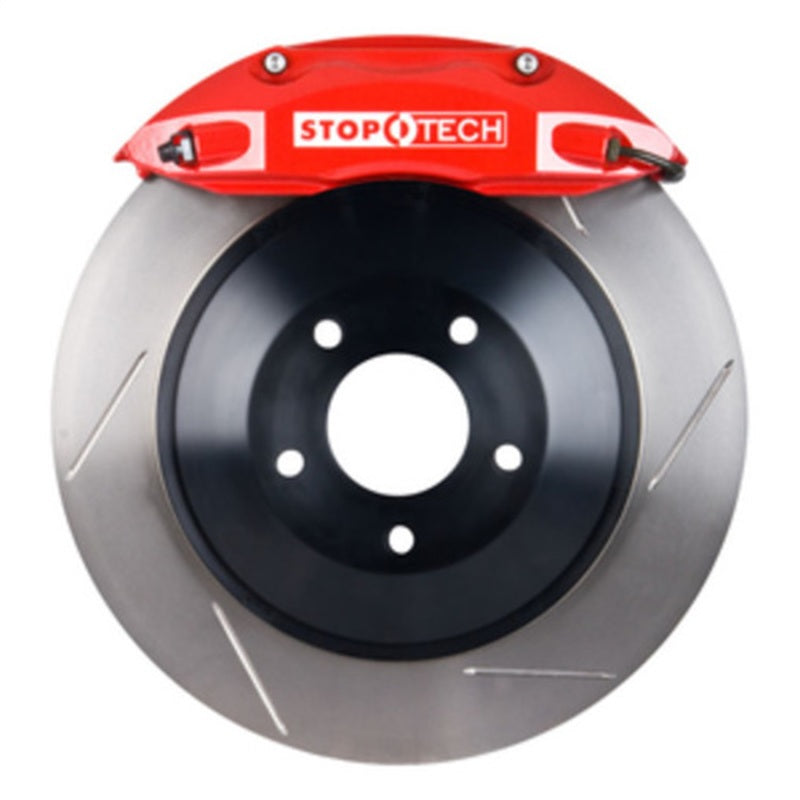 StopTech 05-14 Ford Mustang GT BBK Front ST-40 Red Calipers 1pc 355x32 Slotted Rotors Stoptech