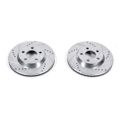 Power Stop 2005 Buick LeSabre Front Evolution Drilled & Slotted Rotors - Pair PowerStop