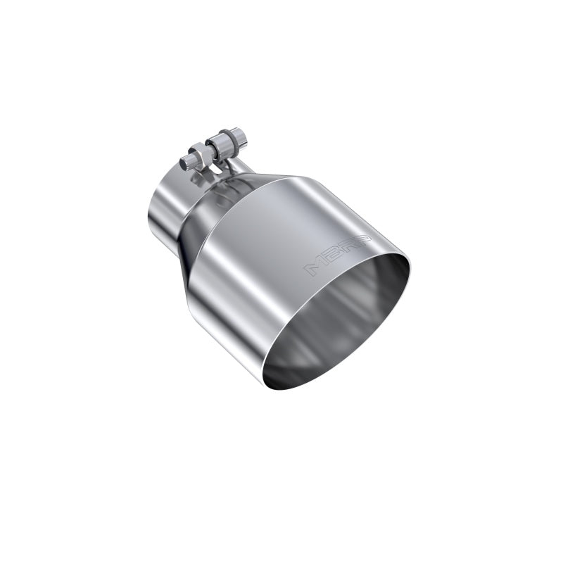 MBRP Universal T304 Stainless Steel Tip, 3in ID / 5in OD Out / 6.5in Length / Angle Cut Single Wall - T5184 MBRP