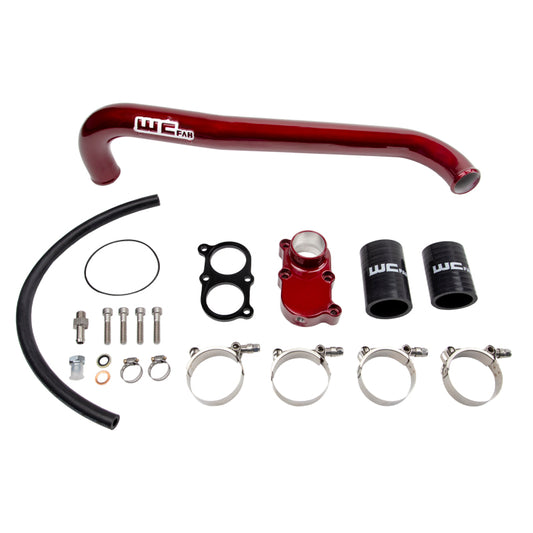 Wehrli 01-05 Chevrolet 6.6L LB7/LLY Duramax Thermostat Housing & Upper Coolant Pipe Kit - WCFab Grey