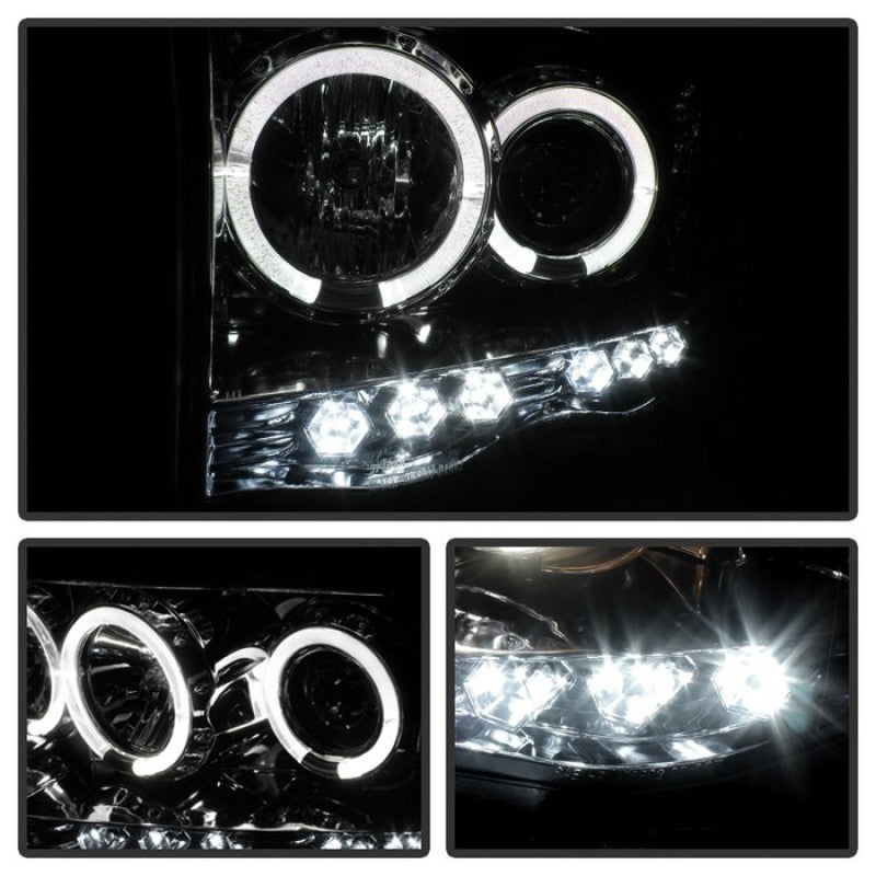 Spyder Dodge Ram 1500 02-05/Ram 2500 03-05 Projector Headlights LED Halo LED Chrm PRO-YD-DR02-HL-C SPYDER