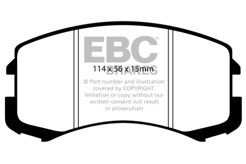 EBC YellowStuff Front Brake Pads - DP41678R EBC