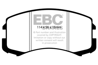 EBC YellowStuff Front Brake Pads - DP41678R EBC