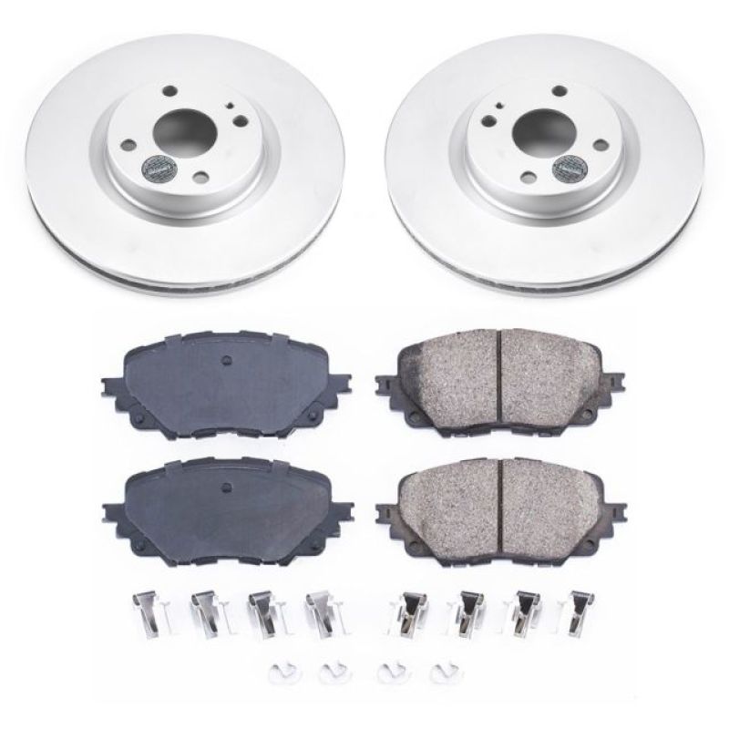 Power Stop 17-19 Fiat 124 Spider Front Z17 Evolution Geomet Coated Brake Kit PowerStop