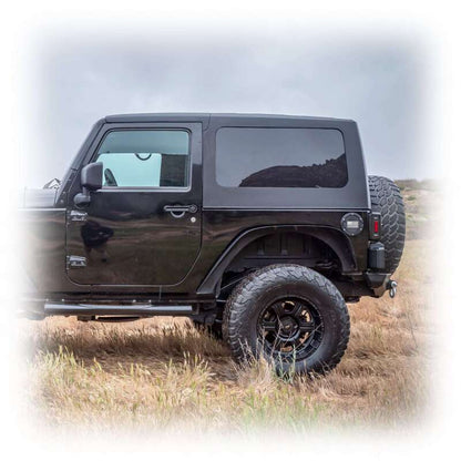Turn Offroad 07-18 Jeep JK 2 Door Squareback Hardtop 2-Piece - White