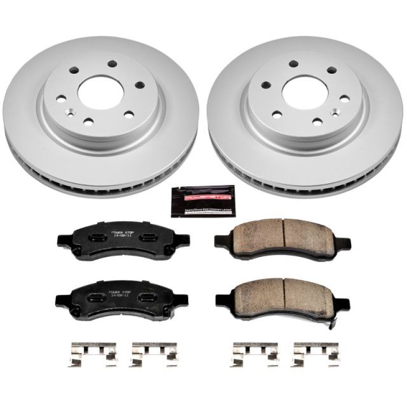 Power Stop 08-17 Buick Enclave Front Z17 Evolution Geomet Coated Brake Kit PowerStop