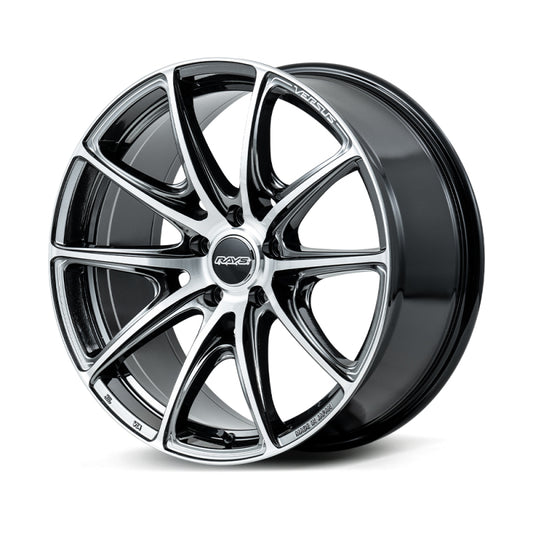 Versus VV25R 19x9.5 +38 5x112 Wheel - Diamond Cut / Side Jet Black - Part WTKR438MYAJ