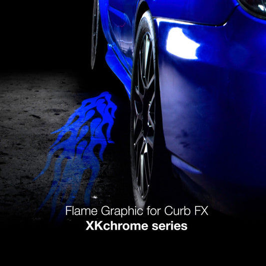 XKGlow 2pc CurbFX Film+Optic Flame Style - Part XK-CFX-FILM-FLAME