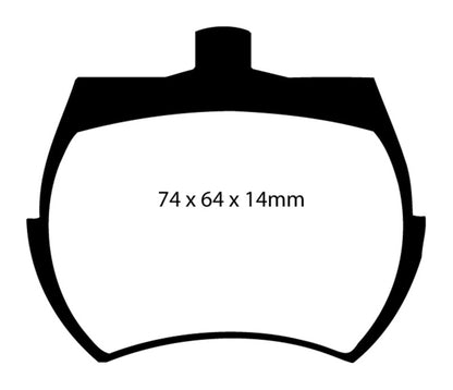 EBC YellowStuff Front Brake Pads - DP4127R EBC
