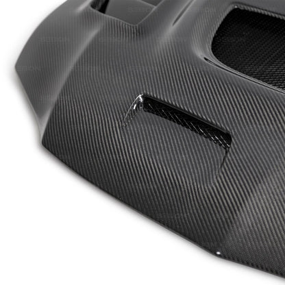 Seibon CW-style carbon fiber hood for 2003-2006 Mitsubishi Lancer EVO - HD0305MITEVO8-CW