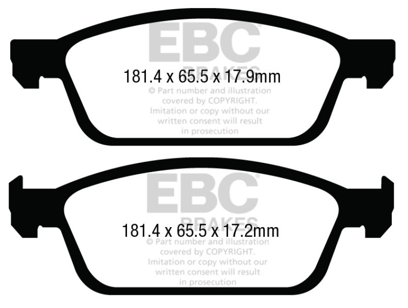 EBC Ultimax2 Front Brake Pads - UD1645 EBC