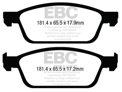 EBC Ultimax2 Front Brake Pads - UD1645 EBC